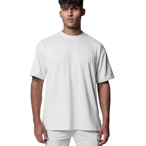 เสื้อยืดผู้ชายทรงหลวม ผ้าฝ้าย 100% หนัก 230gsm ระบายอากาศได้ดี เป็นมิตรกับสิ่งแวดล้อม คุณภาพสูง พร้อมปักลายตามสั่งและสกรีนพิมพ์ - Product Image 2