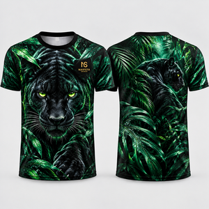 T-shirt pour homme 100% polyester à séchage rapide, impression par sublimation de haute qualité, logo personnalisé, style décontracté, t-shirt de sport pas cher NAVISTA - Product Image 3