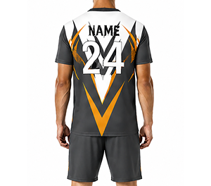 Uniformes de Fútbol Personalizados, Conjuntos de Camisetas Transpirables de Secado Rápido, Tela Spandex/Poliéster, Unisex para Adultos, Impresión Digital, 160g - Product Image 3
