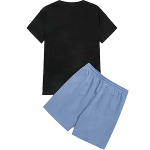 Conjunto de Pantalones Cortos y Chaqueta Cortavientos de Dos Piezas Personalizados para Hombre, Transpirables, 100% Algodón, Cintura Elástica, Corte Holgado de Verano, Opción de Logotipo Personalizado - Product Image 6