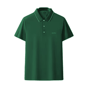 Polo vert personnalisé à manches courtes pour homme – T-shirt décontracté en coton respirant pour l'été, idéal pour le sport et le golf – Vêtement uni de fabrication usine - Product Image 1