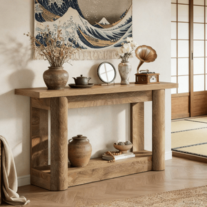 Consolle Lunga in Legno Massello Contemporanea per Casa, Appartamento e Hotel - Product Image 4