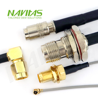 Produsen Kabel Koaksial TNC RF RG213 Kustom, Konektor Tahan Air, Isolasi/Jaket PVC, Kabel Harness, Navitas