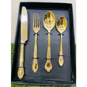 Juego de Cubiertos Modernos de Metal, 5 Piezas, Mango de Ágata, Acabado Pulido, Aptos para Lavavajillas, para Bodas - Product Image 5
