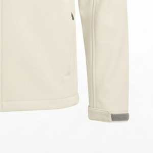Chaqueta de Forro Polar Beige para Hombre, Cierre Completo, Cuello Alto, Casual, Resistente al Viento, Corte Regular, Color Sólido, Poliéster, Ropa de Otoño - Product Image 6
