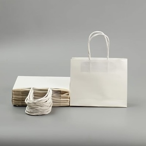 Premium White Paper Shopping <b>Bags</b> with Soft Cotton Rope Handles Boutique Fashion and Accessories Cosmetic and Skincare Products - Product Image 4