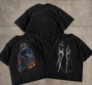 เสื้อกล้ามผู้ชายแบบมีคอตั้ง ทรงเข้ารูป พิมพ์ลายกราฟิกสไตล์โกธิค ผ้าคอตตอน 100% หนัก 250 กรัม แห้งเร็ว - Product Image 4