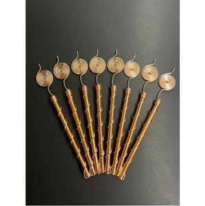 Estacas de Jardín para Electrocultura, Alambre de Cobre 99.9% Puro para Jardinería Electrocultural, Soporte de Antena, Estacas de Madera para Plantas - Product Image 1