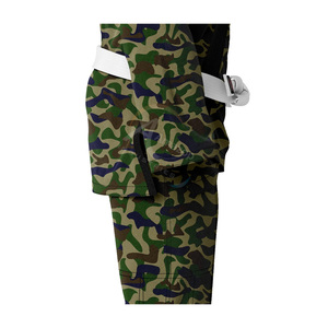 Custom Camouflage BJJ Kimono Unisex Cotton Jiu Jitsu Suit With <b>Name</b> Print Back Regular Fit Adult Martial Arts Wear - Product Image 5