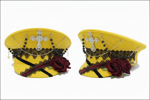 Custom Uniform Peak Cap Adjustable Formal Service <b>Hat</b> Embroidered Visor Cap for Professional Staff Wear Embroidery Deco Caps - Product Image 6