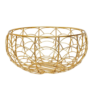 Nueva Cesta de Frutas Moderna Multifuncional Ecológica con Alambre Dorado, de Acero Inoxidable, para Almacenamiento en la Encimera de la Cocina, Decorativa para la Mesa de Comedor - Product Image 1
