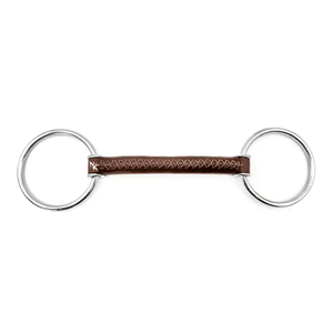 Más Vendido: Bocado para Caballo de Anillas Sueltas, de Alta Resistencia, Hecho a Mano, de Acero Inoxidable, con Cuero Genuino, Equipo de Equitación - Product Image 1