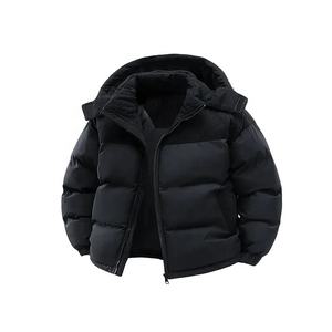 Veste matelassée pour homme de haute qualité, personnalisable avec logo, décontractée, à manches longues, manteau d'hiver avec col montant et capuche, imperméable pour homme - Product Image 3