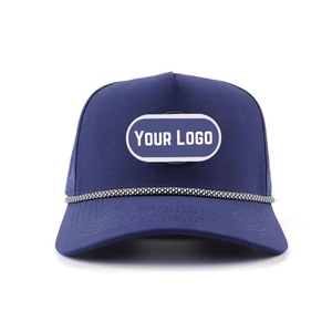 Vietnam Manufacture 5 Panel Custom Embroidery Logo Baseball Caps Perforated <b>Waterproof</b> Golf <b>Hat</b> With Rope For Man And Woman - Product Image 2