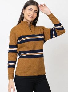 High Quality Thick Quick Dry Soft Touch Half Zip Sweater for Women Office Casual Wear From India Exporter at Unbeatable Price - Product Image 4