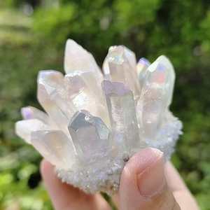 Cuarzo Natural Transparente al por Mayor, Cuarzo Aura, Cristal de Ángel Tallado, Decoración Feng Shui para el Hogar, Regalo - Product Image 2