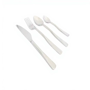 4 pièces de coutellerie en acier inoxydable écologique de haute qualité personnalisée ensemble résistant à la rouille cuillère fourchette couteau pour les parties de thé fournisseur en gros - Product Image 4