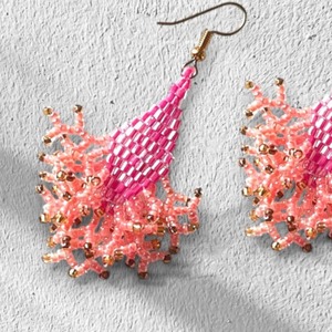 Pendientes de Cuentas de Aspecto Natural, Estilo Orgánico, Color Sólido, Venta al por Mayor Directa de Fábrica, Artículo Personalizado - Product Image 2