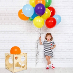 <span class=keywords><strong>Ballon</strong></span> Boîte De Mesure Arche De Mariage Décor Tailles Boîtes Bois Sizer Cubes En Bois Pliable Mesure Taille pour Fêtes Mariages - Product Image 6