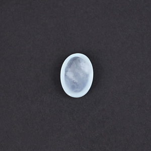 Aigue-marine naturelle 9,9 carats 17x12mm, forme cabochon ovale, pierre précieuse en vrac - Product Image 5