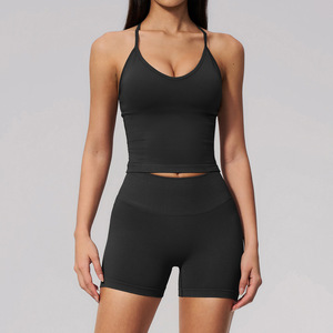 Conjunto Deportivo de Dos Piezas para Mujer, Top Deportivo y Leggings para Yoga, Gimnasio, Fitness, Entrenamiento y Ejercicio - Product Image 2