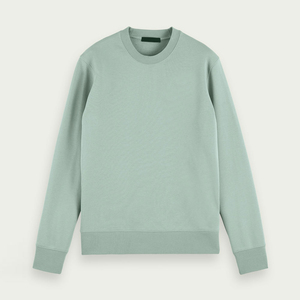 เสื้อสเวตเชิ้ตคอกลมสีพื้นสำหรับผู้ชาย แขนยาว ผ้าถัก น้ำหนัก 300 กรัม ผ้าฝ้าย 100% ระบายอากาศได้ดี เหมาะสำหรับฤดูหนาว - Product Image 1