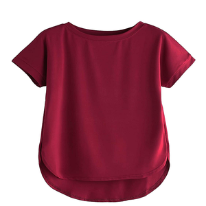 เสื้อยืดผู้หญิงไซส์ใหญ่ คอวี ทรงเข้ารูป สกรีนโลโก้ได้ ผ้าเจอร์ซีย์ลำลอง แขนสั้น ผ้าฝ้าย ใส่สบาย ระบายอากาศ แห้งเร็ว ลดราคาพิเศษ - Product Image 4