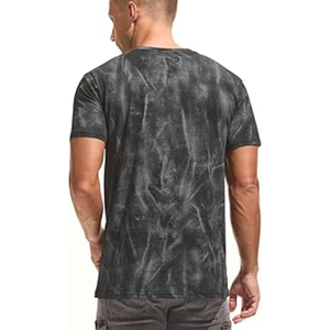 T-shirt graphique pour homme, 95% coton, col rond, manches courtes, extensible, imprimé, décontracté, confortable, haut de mode pour tous les jours - Product Image 2