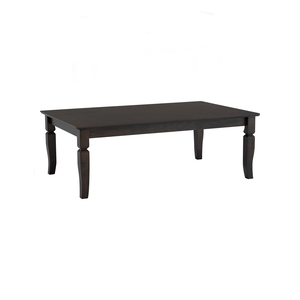 Mid Century Solid Oak Coffee Table Dark <b>Chestnut</b> Finish Top Rectangular Living Room Center Table for Hotel Lobby Project Use - Product Image 3