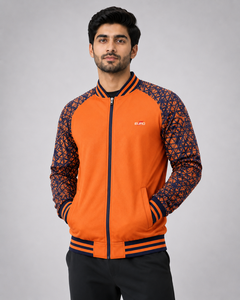 Men Sublimation Varsity Jacket Full <b>Dye</b> Sublimated Baseball Jacket with Premium Polyester Fabric Ribbed Collar Varsity Jacket - Product Image 1