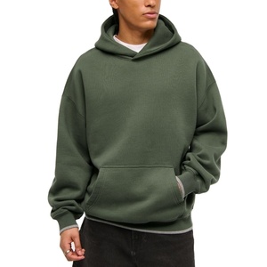 เสื้อมีฮู้ดแบบสวมหัวมีซิปขนาดใหญ่ของผู้ชายสำหรับฤดูหนาว - Product Image 2