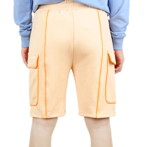 Shorts Deportivos de Algodón 100% Ecológicos, Tejidos, de Cintura Media con Cordón Ajustable, Transpirables, Impermeables, Color Sólido, ODM - Product Image 3