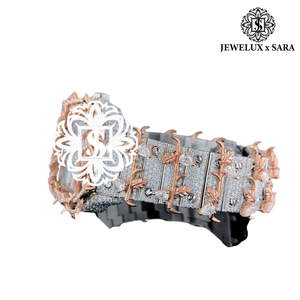 Luxury Arabic Dial Moissanite Diamond Hip Hop Watch Full Bling Stainless Steel Wristwatch for Men Available for Affordable Price - Product Image 3