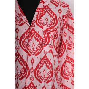 Vestido Midi Informal de Verano para Mujer, Estampado Floral Ecológico, Manga 3/4, Cuello en V, Botones, Ajustado, Formal para la Noche - Product Image 3