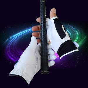 Sun Protector Golf Glove Light Hand Premium Synthetic Half Finger UV-Cut Nonslip Power Grip No Twist - Product Image 2