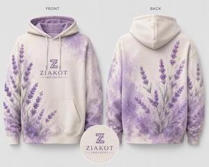 Sudadera con Capucha de Lujo con Diseño Floral, Transpirable, Estilo Urbano, 100% Algodón, para Hombre - Product Image 6
