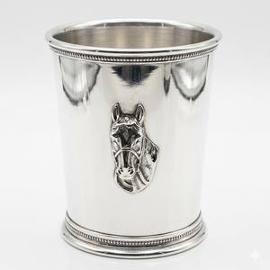 Copas de Acero Inoxidable de Alta Calidad para Mint Julep con Cabeza de Caballo, Acabado Pulido Elegante, Proveedor de Copas de Cóctel Metálicas a Buen Precio - Product Image 1