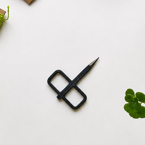 Fine Point Matte Black Rectangle Embroidery Scissors Lightweight Craft Snips for Sewing and <b>Needlework</b> - Product Image 1