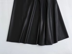 Falda Larga de Mezclilla Elegante Personalizada para Mujer, Falda Midi con Abertura para Verano, Uso Formal y Casual - Product Image 3