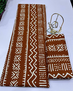 Authentique Tissu Africain Wax Print Ankara en Coton Viscose à Motif Maille Gaborone 2025 pour Vêtements Féminins - Product Image 1