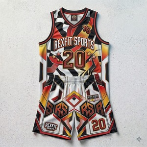 Men’s <b>Athletic</b> Basketball Uniform Set Quick Dry Sleeveless Jersey and Shorts Custom Design Lightweight Sports Uniform OEM - Product Image 6