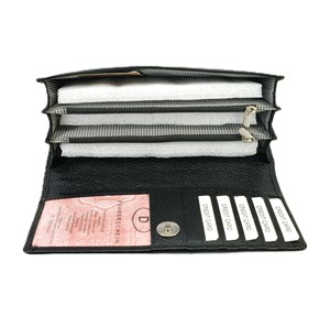 Cartera de Cuero Genuino para Mujer, Porta Pasaportes, Tarjetero, Bolso de Mano, Monedero para Móvil, Venta al Por Mayor Directa de Fábrica - Product Image 2