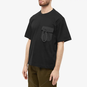 Camiseta Premium de Algodón Grueso con Bolsillo Extra Grande para Hombre, Estilo Urbano Personalizado, Cuello Redondo, Marca Privada - Product Image 4