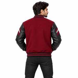 Chaquetas varsity personalizadas para hombres, para uso diario, con tela resistente y un atractivo duradero. - Product Image 2
