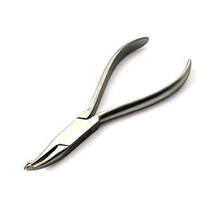 Pince Howe dentaire manuelle incurvée 14 cm pour la pliage de fils orthodontiques, en acier inoxydable certifié, à positionnement angulaire par le grip, chirurgicale - Product Image 1