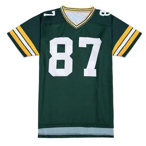 Camiseta de Fútbol Americano Personalizada con Logotipo para Hombre, OEM ODM, Transpirable, 100% Poliéster, con Mangas Cortas - Product Image 1
