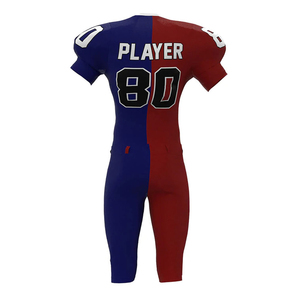 Ensembles d'uniformes de football américain unisexes, nouveau style, logo entièrement personnalisé, sublimation, respirant, prix bas, polyester, marque personnalisée - Product Image 6