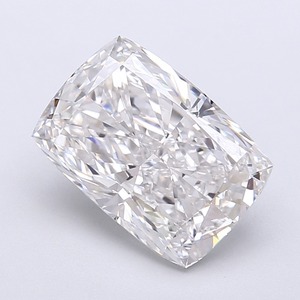 Pierre élégante de culture en laboratoire pour bijoux sur mesure, diamant CVD modifié taille coussin de 4,22 carats, couleur F, clarté VVS2, très bonne finition. - Product Image 1
