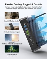 Mini PC Industrial sin Ventilador de 10.ª Generación I3-10110U, 64 GB de RAM, 2.5" SATA + M.2 SSD, Compatible con Amplio Rango de Temperatura -10~60 ℃   Pantalla Triple 4K