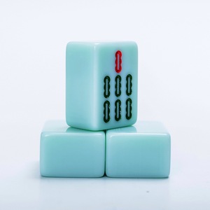 Mini Mahjong de voyage personnalisé <span class=keywords><strong>Paris</strong></span>, en acrylique américain, avec des pions vierges rouges, orange océan et violet, modèle New Ocean Orange American - Product Image 4